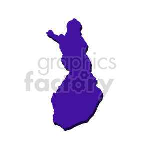 finland purple vector clipart
