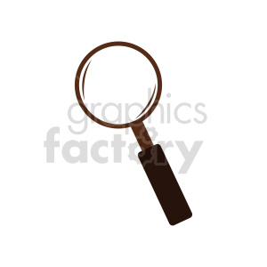 cartoon magnifying glass vector clipart