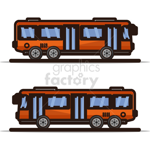 city bus vector graphic bundle