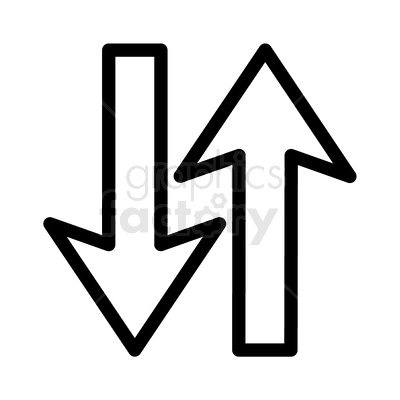 vector graphic of two arrow icons