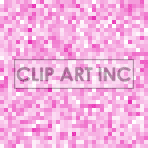A clipart image featuring a pink pixel art background. The pattern consists of small squares in varying shades of pink, creating a random, mosaic-like texture.