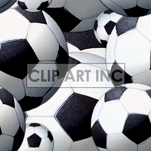 Soccer ball tiled background