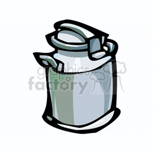 Large watering bucket with closed lid