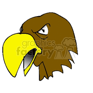 Cartoon eagle head