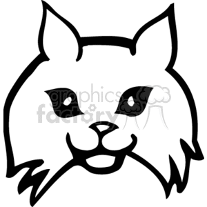   The clipart image features a simple, stylized drawing of a cat