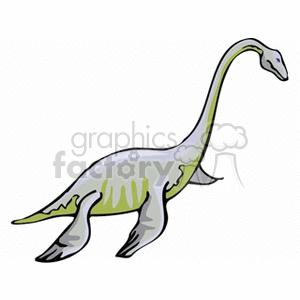 Cartoon Sauropod Dinosaur
