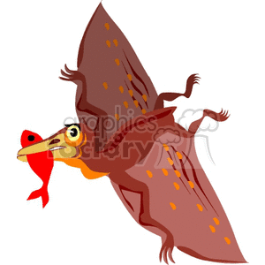 Cartoon Flying Dinosaur - Whimsical Pterosaur