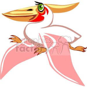 Cartoon Pterosaur Dinosaur - Playful Pterodactyl