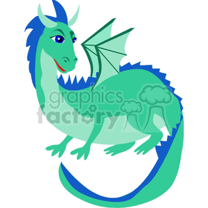 Friendly Cartoon Dragon - Fantasy Dragon