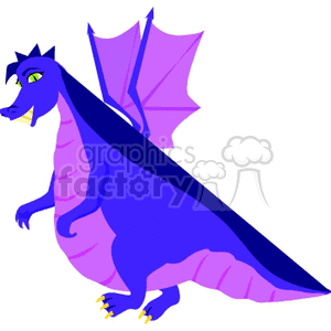 Purple and blue dragon