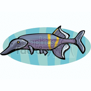 Cartoon Tropical Fish Illustration - Exotic Aquatic Clipart