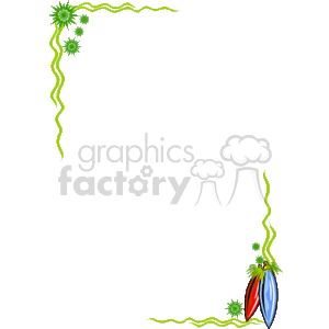 The clipart image depicts a decorative Christmas-themed border. It features traditional holiday elements, including green holly leaves, red holly berries, and a colorful Christmas ornament dangling from a ribbon. The border has a playful and festive design with wavy and swirling lines, which could be used for framing holiday messages, invitations, or seasonal greetings. The background of the clipart appears to be transparent.