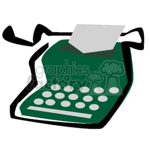 Green Typewriter