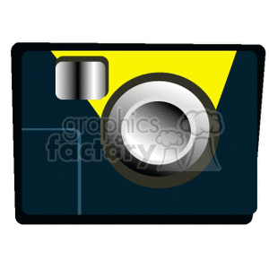 Camera with Lens and Flash