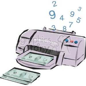 Money Printing with Numbers