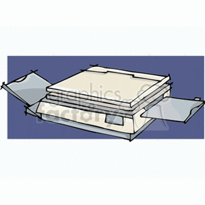 Photocopier with Open Trays