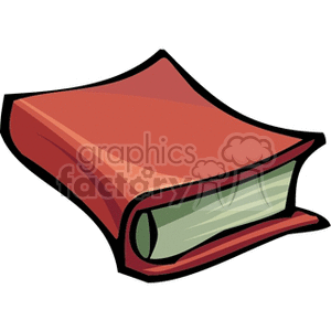 Illustration of a closed red book.