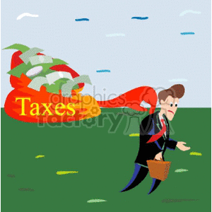 Person Escaping Taxes