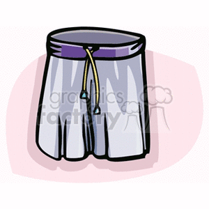 Illustration of Boxers with Drawstring