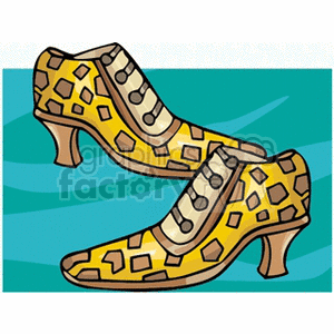 Stylish Patterned Heeled Shoes