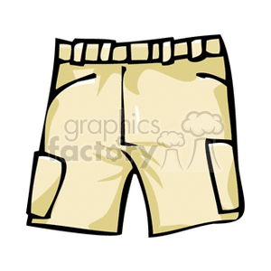 Cream Color Cargo shorts