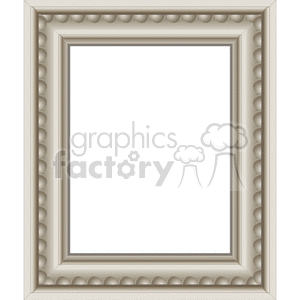 A decorative rectangular frame with a textured border, featuring a repeating rounded pattern.