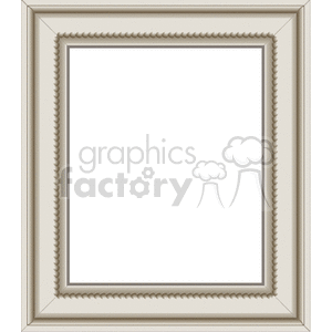 A decorative rectangular frame with ornate beading on the inner border, suitable for artwork or photos.