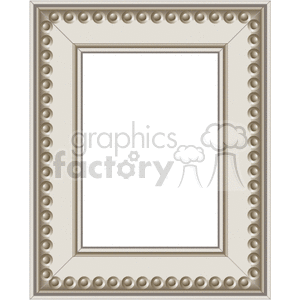 Elegant Rectangular Frame with Beaded Decoration