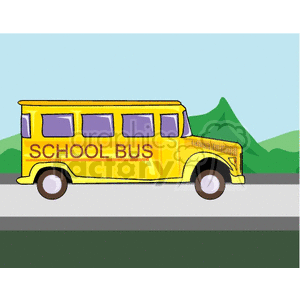 Yellow back to school bus
