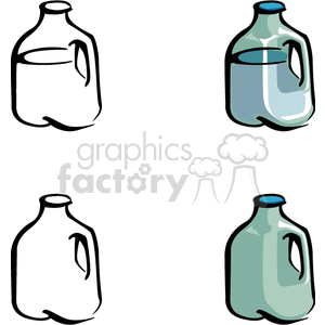 Gallon Milk Jug Illustrations