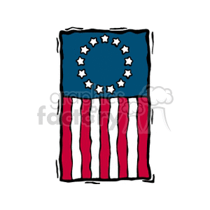 Betsy Ross American Flag for Independence Day