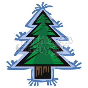 Simple Green Christmas Tree