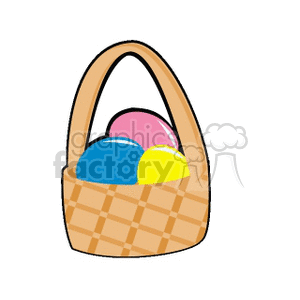 Colorful Easter Egg Basket