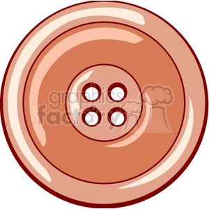 Brown Four-Hole Clothing Button