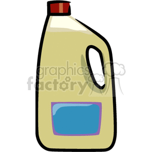 cartoon bottle of oil