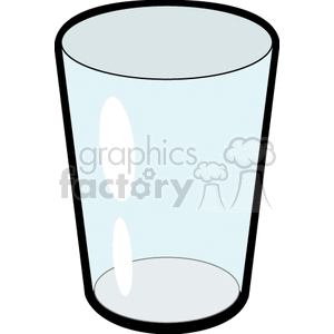 Transparent Empty Glass Cup