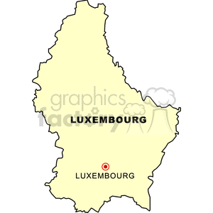 Luxembourg Map with Capital