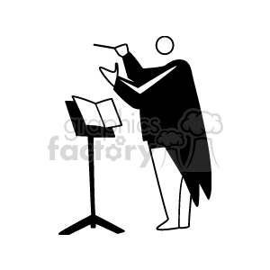 Conductor Leading Orchestra