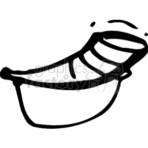 Clipart image of a simplified horn music instrument.