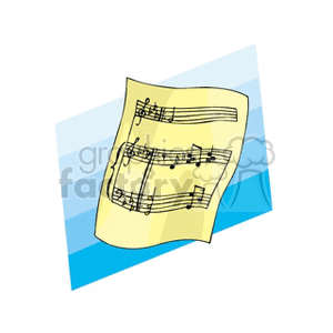 Music Sheet with Musical Notes