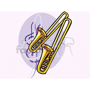 Brass Trombones with Treble Clef