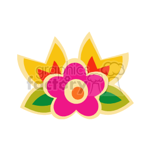 Colorful Stylized Flower