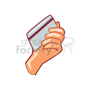 Credit card in a hand