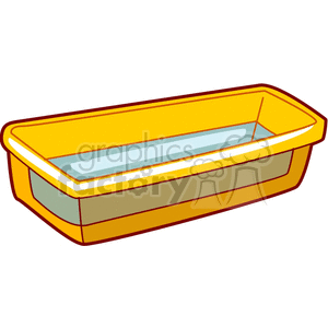 Yellow tub full of water