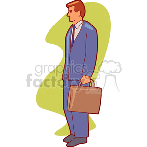 Businessman Holding Briefcase