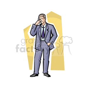 Business Professional Talking on Phone