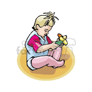 Child Playing with Toy