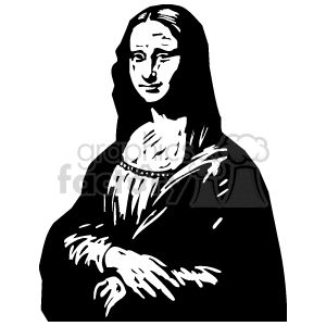 Black and White Mona Lisa