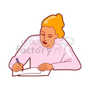 Woman Writing