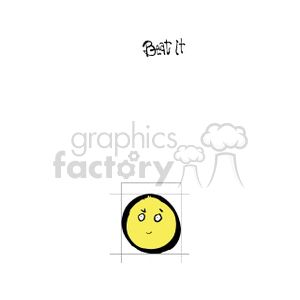 Confused Yellow Face with 'Beat It' Text